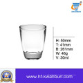 Verre de verre clair Coupe de bière Ustensile de cuisson Whisky Cup Kb-Hn0358